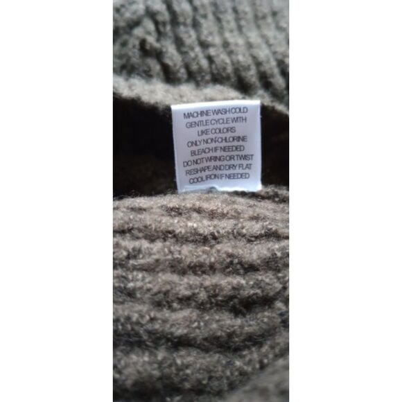 Chloe & Cyrus Women's Large Dark Gray Midi Sweater Dress - Picture 7 of 7